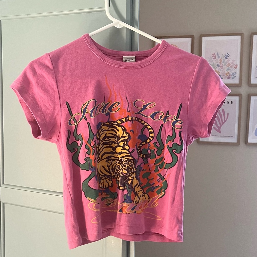 UO Pure Love Tiger Baby Tee